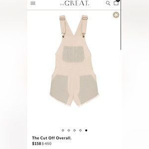 The cut off overall. This is an oversized overall so it can really fit xs/s/m